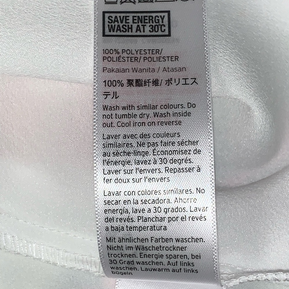 NWT Top Shop 12 White Cowl Neck Cami Tank Top - Picture 8 of 8